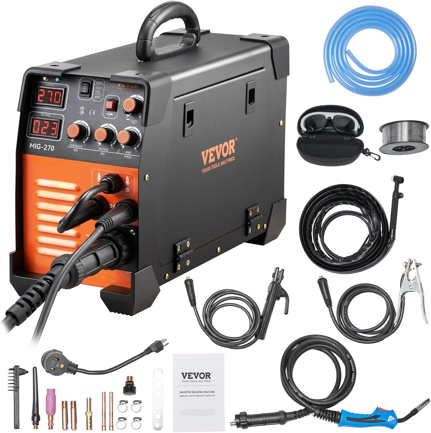 Tig Welder Machine - Сварочный аппарат VEVOR MIG, 3-в-1, 270